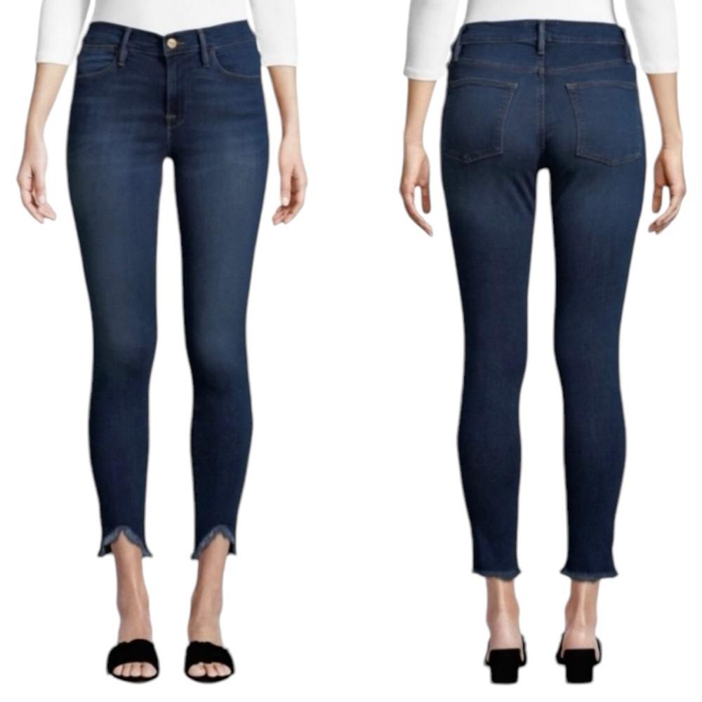 FRAME Le Skinny de Jeanne Longstreet Frayed Hem. Size‎ 31